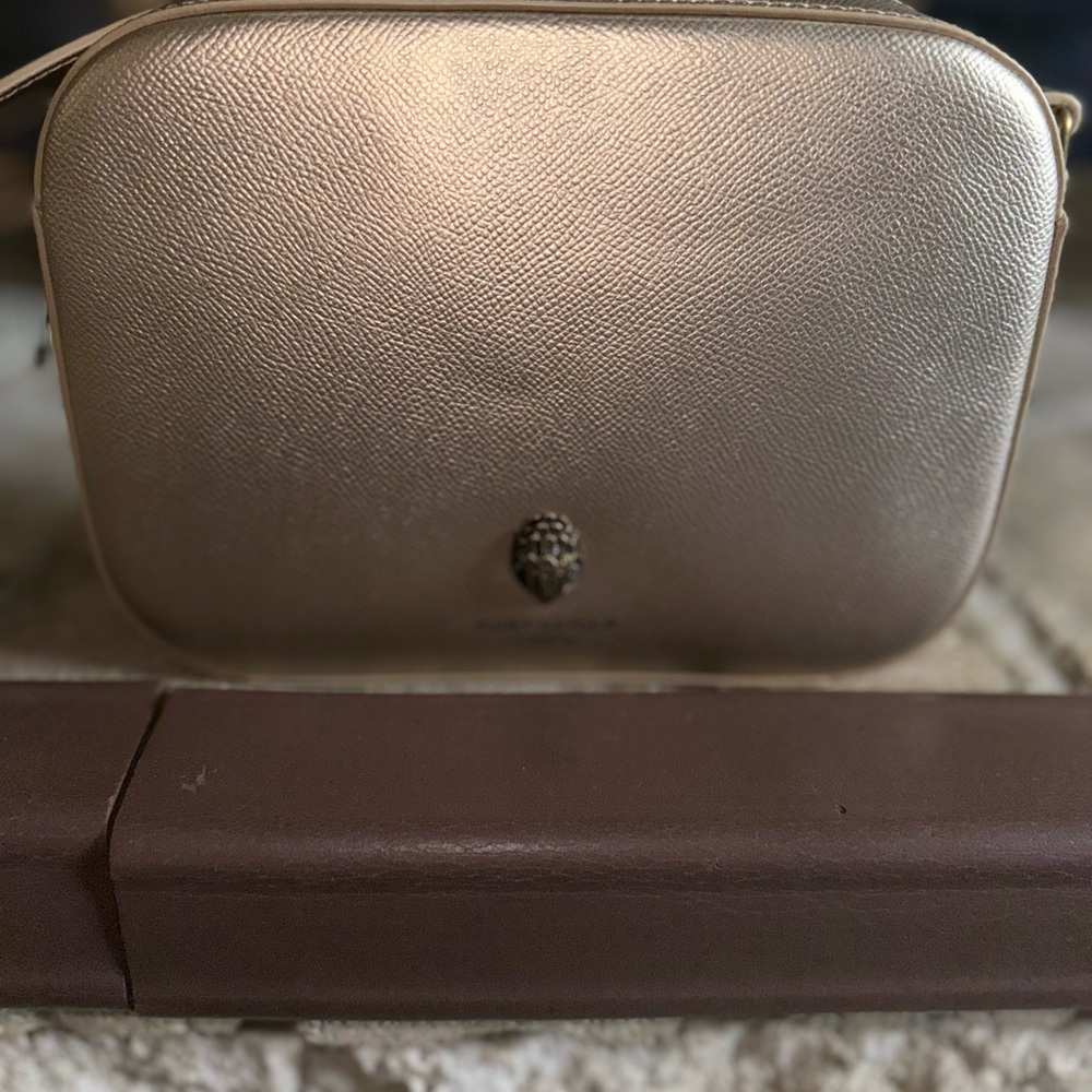 Kurt Geiger Gold Crossbody Bag with Luxurious Finish